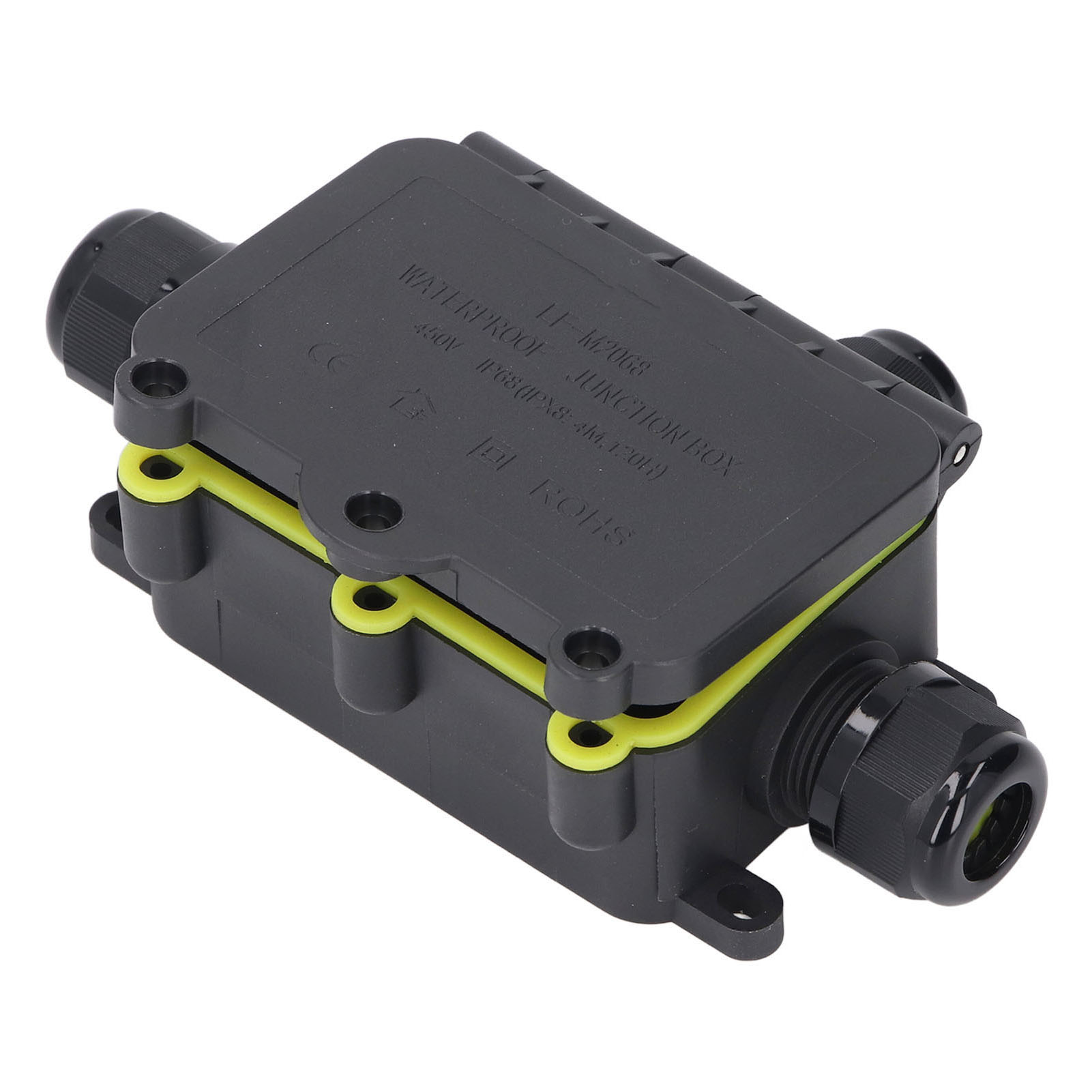 Ip68 Wasserdichte 3-wege-anschlussdose Aus Kunststoff Für Externes Stromkabel, Für 450-v-außenbeleuchtung