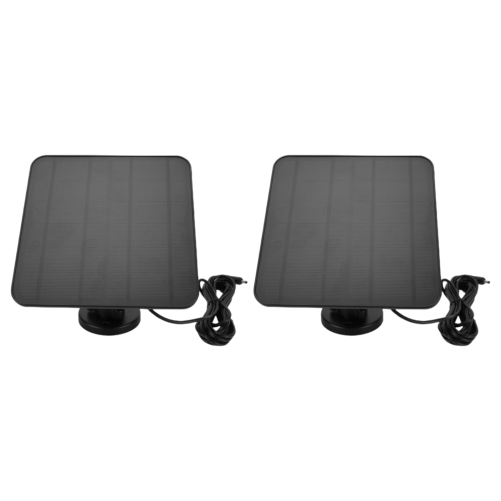 Set Mit 2 X 12-w-solarpanels, Kompatibel Mit Ring-kameras. Usb-c- Und Micro-usb-anschlüsse. Wasserdichtes Solarladegerät (ip65) Mit 3 M Kabel.
