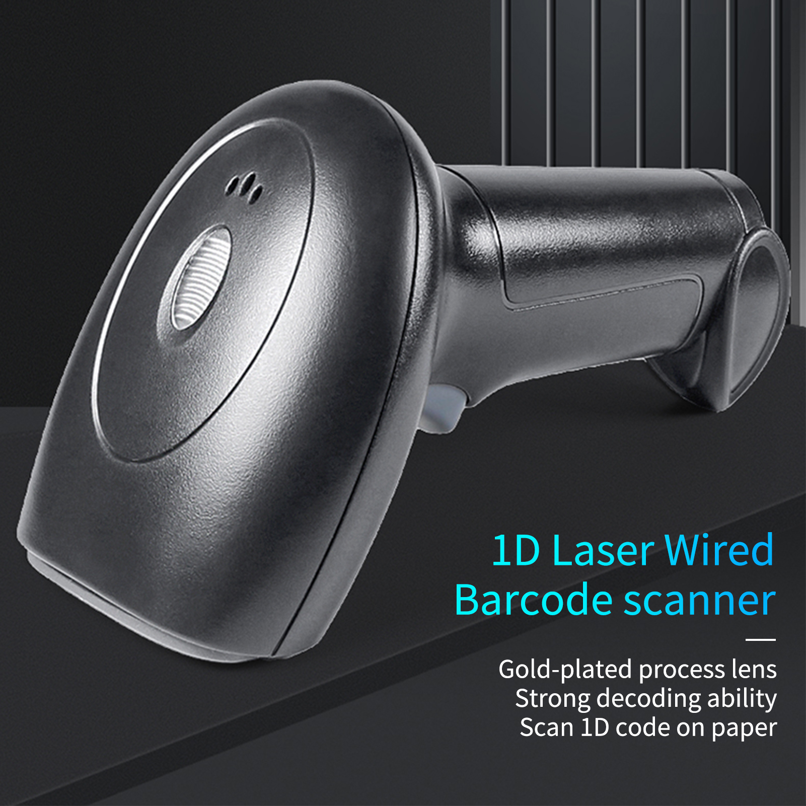 Kabelgebundener, Tragbarer 1d-usb-barcodescanner Mit Unterstützung Für Papiercodes, Kompatibel Mit Windows, Android Und Linux, Ideal Für Supermärkte, Bibliotheken, Buchhandlungen, Logistik Und Einzelh