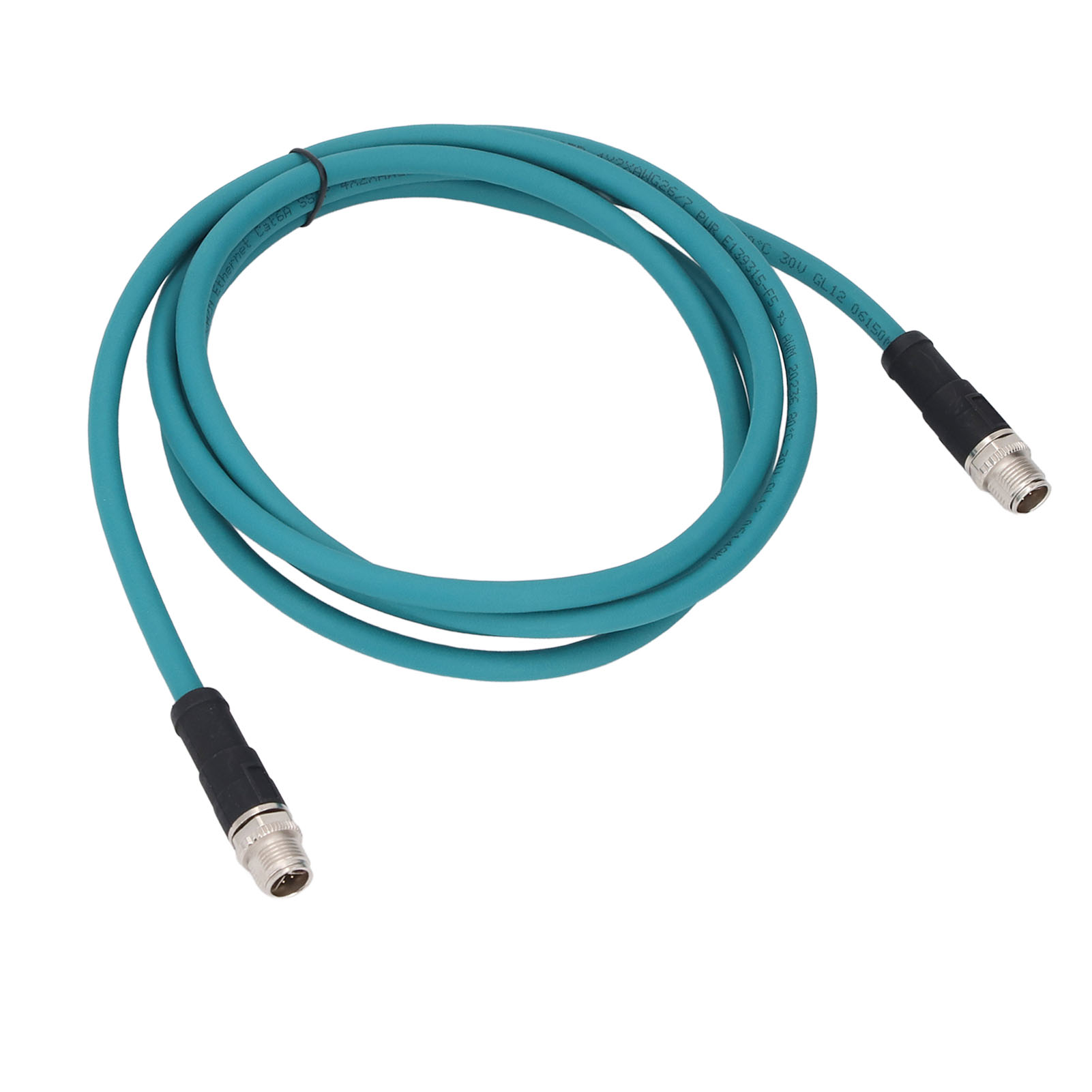 M12 8-poliges, X-kodiertes Ethernet-kabel (stecker-stecker), Cat6a, Ip67 Wasserdicht, Für Industrielle Anwendungen