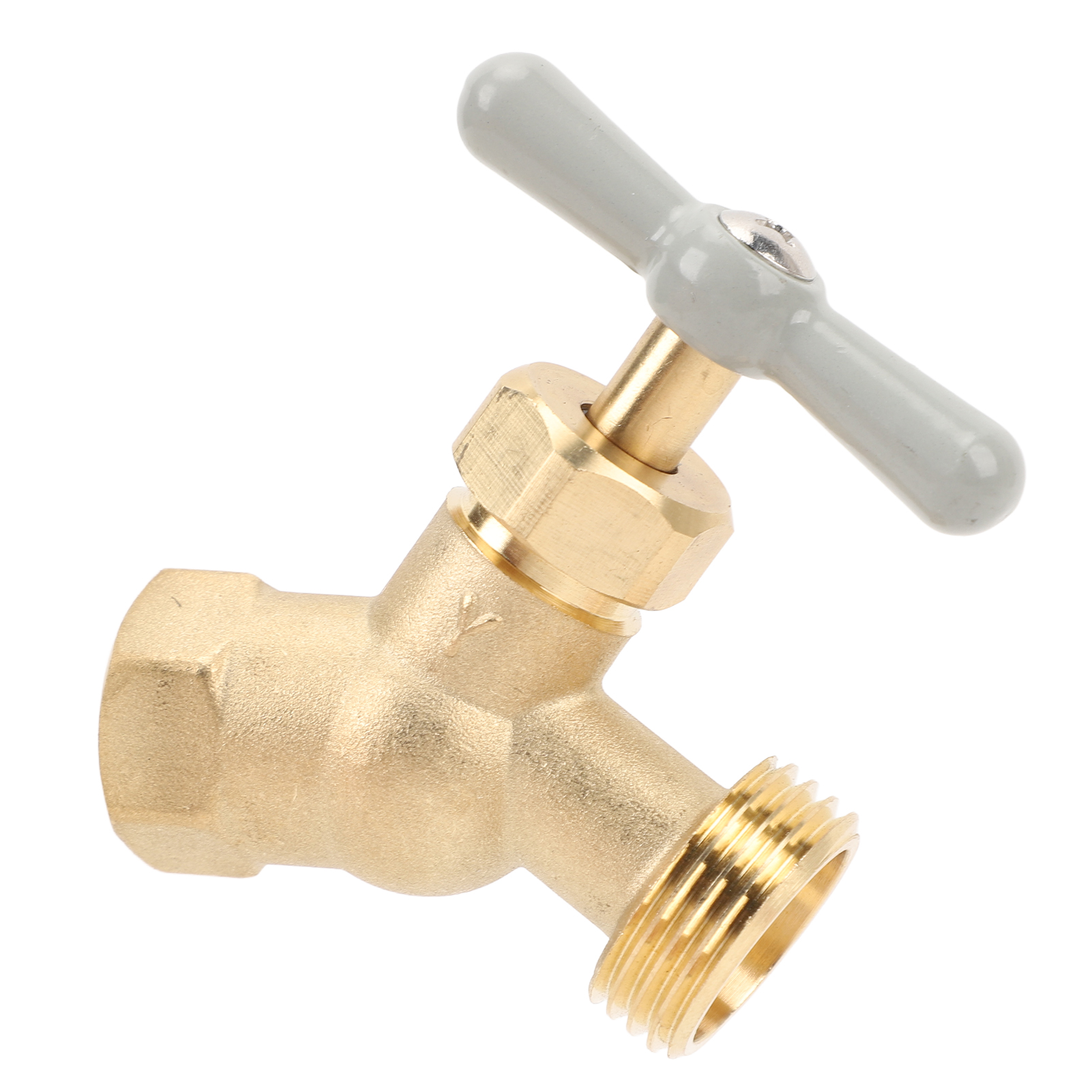 Gartenschlauchanschluss Aus Messing, G1/2" Dn15 Innengewinde Und G3/4" Dn20 Außengewinde