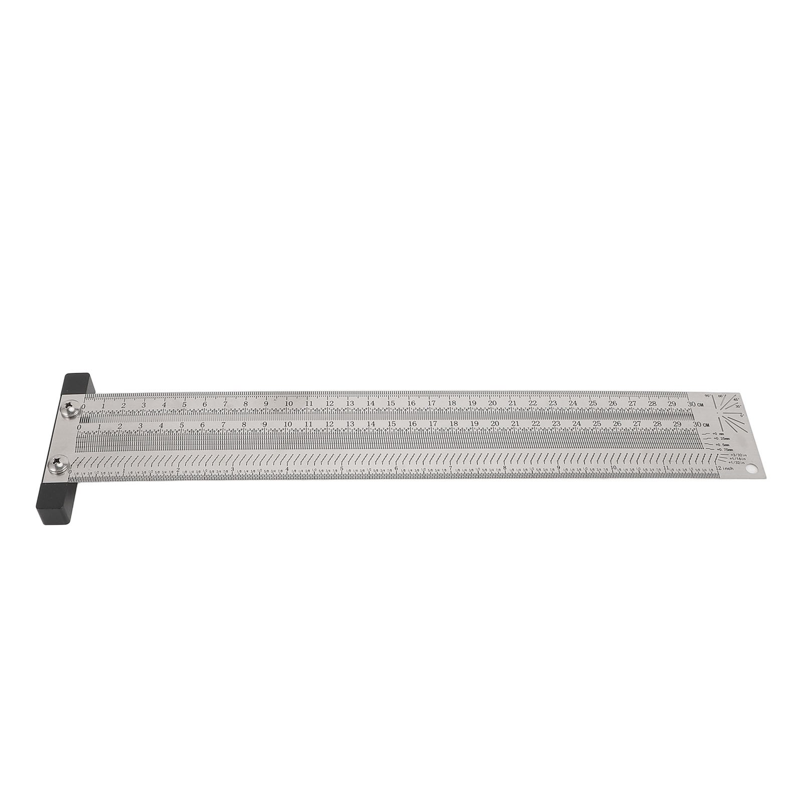 T-winkel 30,5 Cm (12 Zoll), Genauigkeit 0,25 Mm (1/32 Zoll), Edelstahl, Für Holzbearbeitung, Bohrmaschine Und Kreissäge.