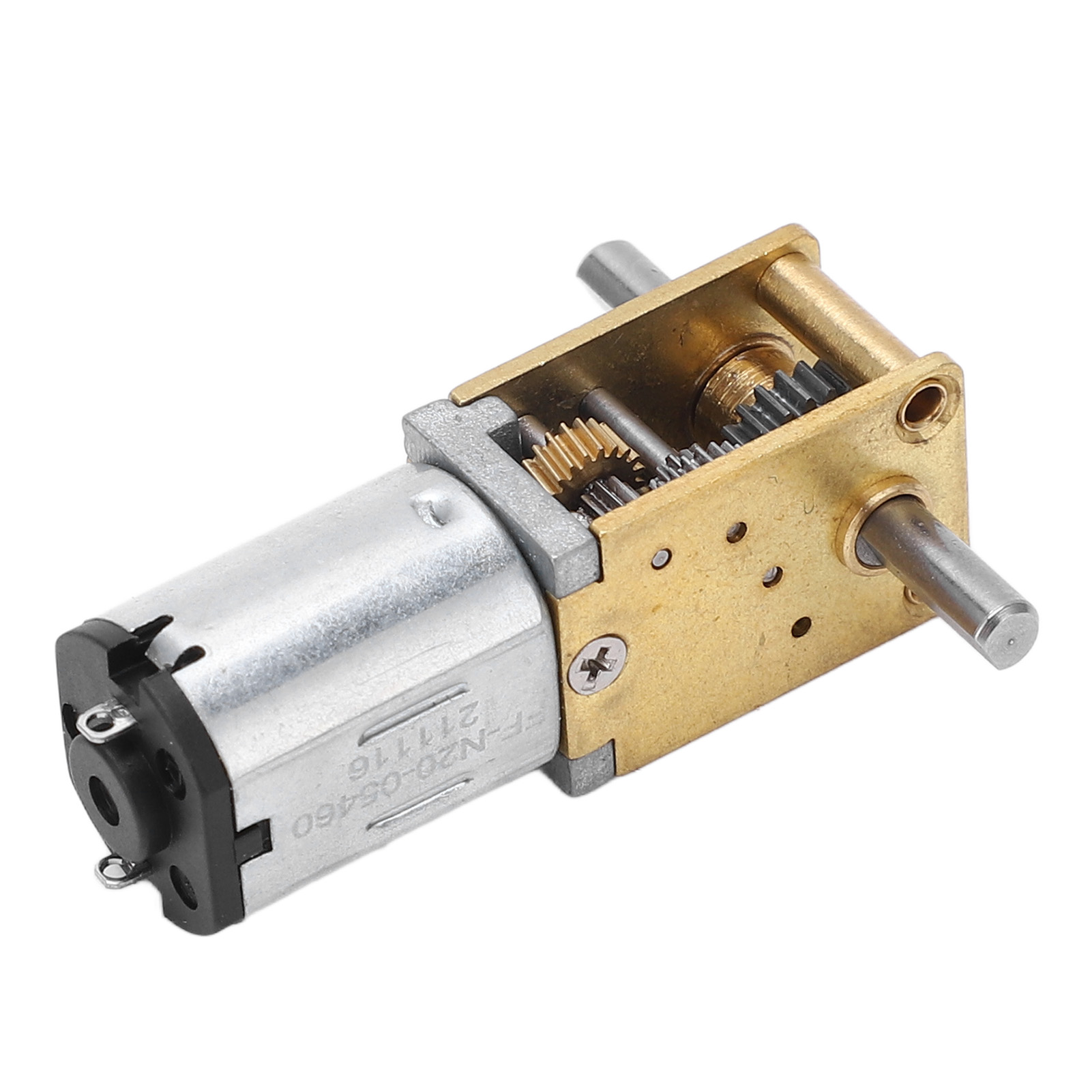 Zweifach Abgehender, Bürstenbehafteter Schneckengetriebemotor Mit Hohem Drehmoment, Für Maschinen, 6 V Dc, 100 U/min
