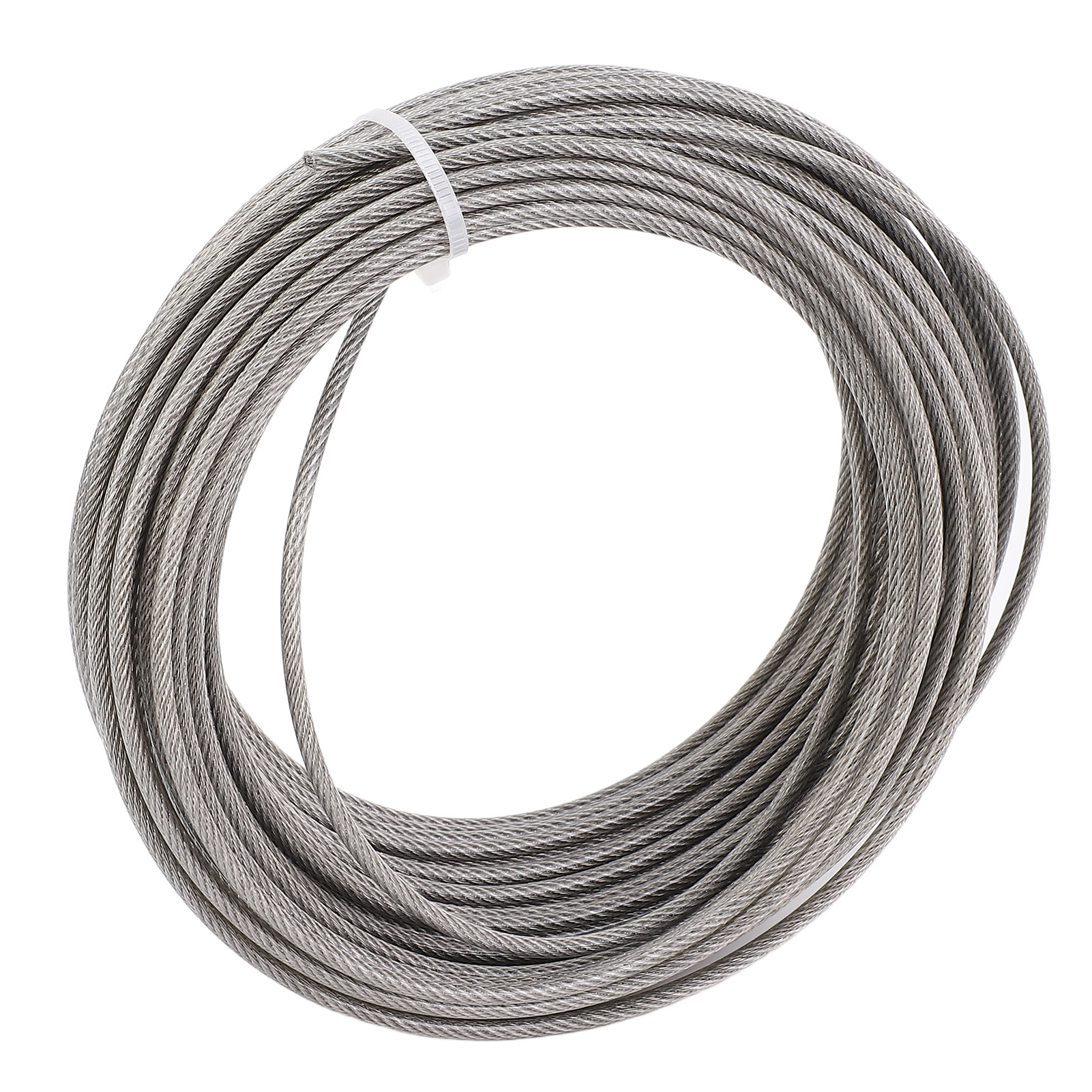 50 M (165 Fuß) Multifunktions-stahlseil-set Mit 3 Mm Durchmesser, Kunststoffummantelt, Für Den Garten