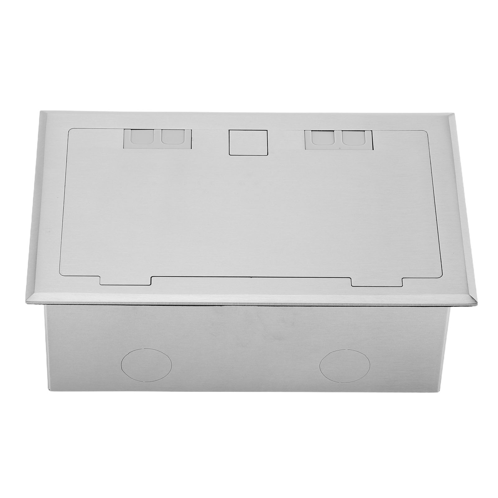 Wasserdichte, Versenkte Edelstahl-bodensteckdose, 4 Kw, 16 A Flachsteckdosen-set Mit 2 X 2-poligen Steckdosen Und 2 Usb-anschlüssen, Für Marmor