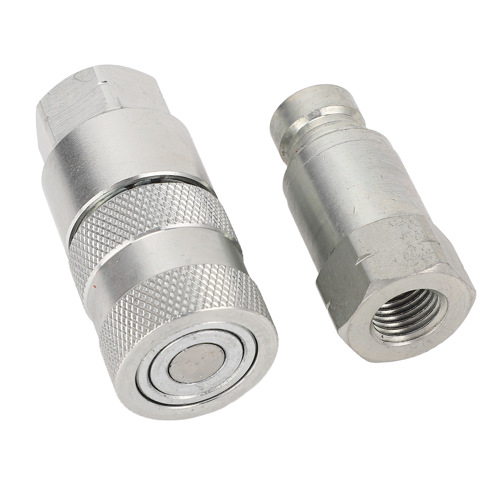 Satz Von 2 1/4" Npt Flachdichtungs-schnellkupplungen Mit Kappen Für Hochdruck-hydraulikbagger, Gemäß Iso 16028