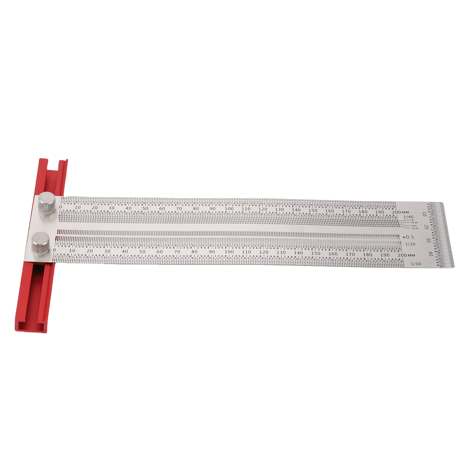T-nut-lineal Aus Edelstahl Zum Markieren Von Holzbearbeitungslöchern, Mess- Und Positionierungswerkzeug, 200 Mm