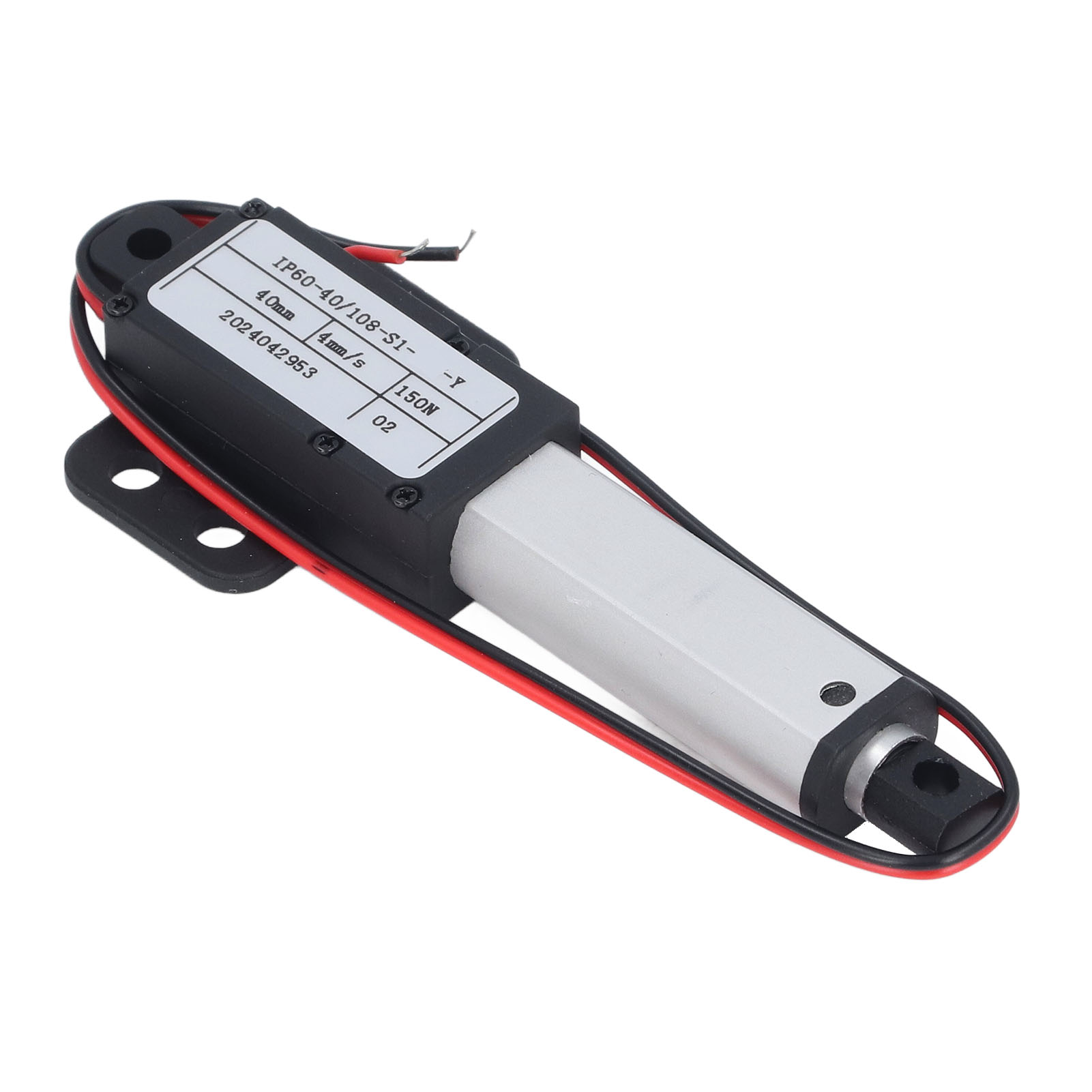 Elektrischer Linearantrieb, 40 Mm Hub, 150 N Kraft, 4 Mm/s Verfahrgeschwindigkeit, Für Sofa, Roboter, Fernseher, Tisch, Fenster, 12 V