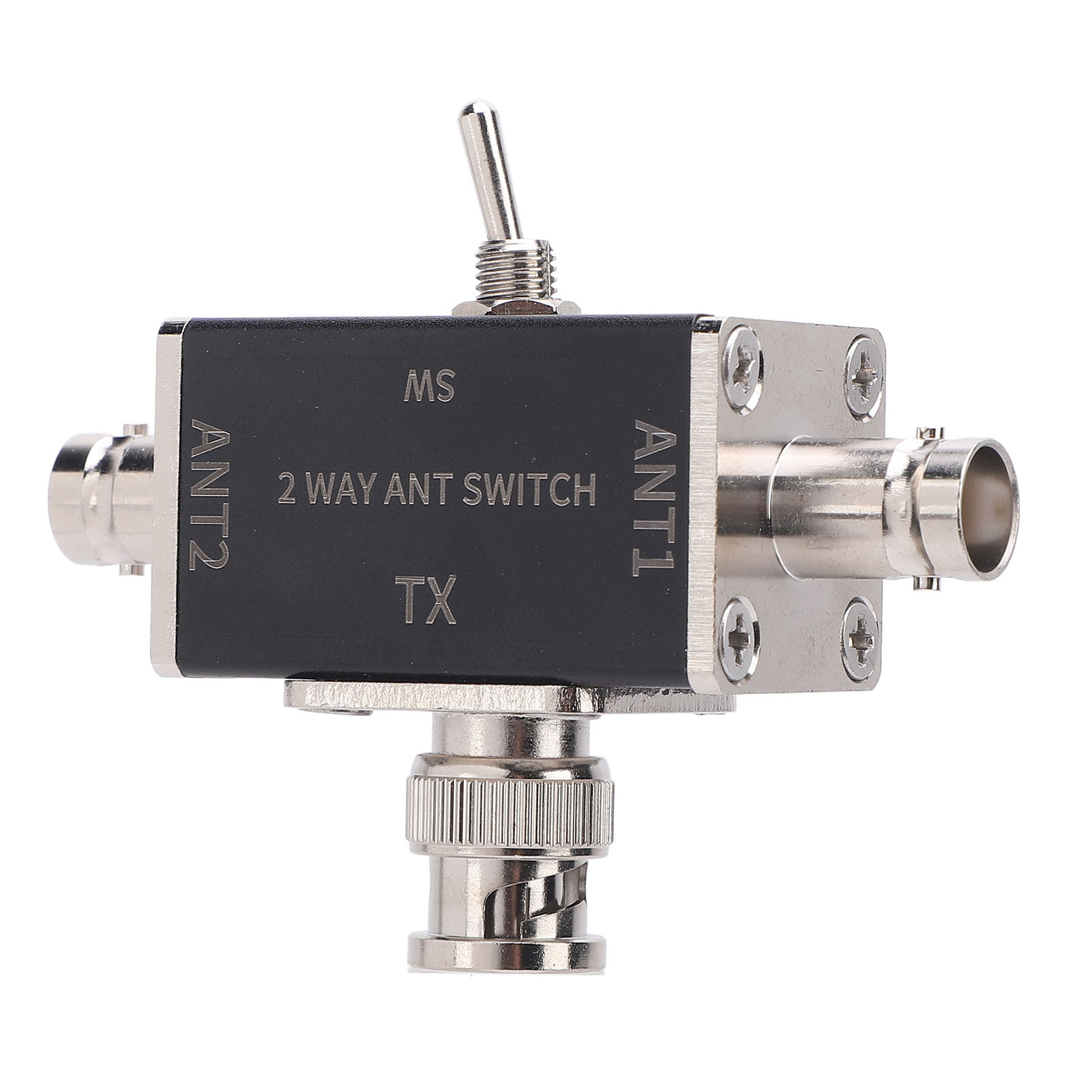2-wege-antennenschalter 100w 0-50mhz, Bnc-anschluss, Manuell, Mit Abschalt- Und Stoßschutz.