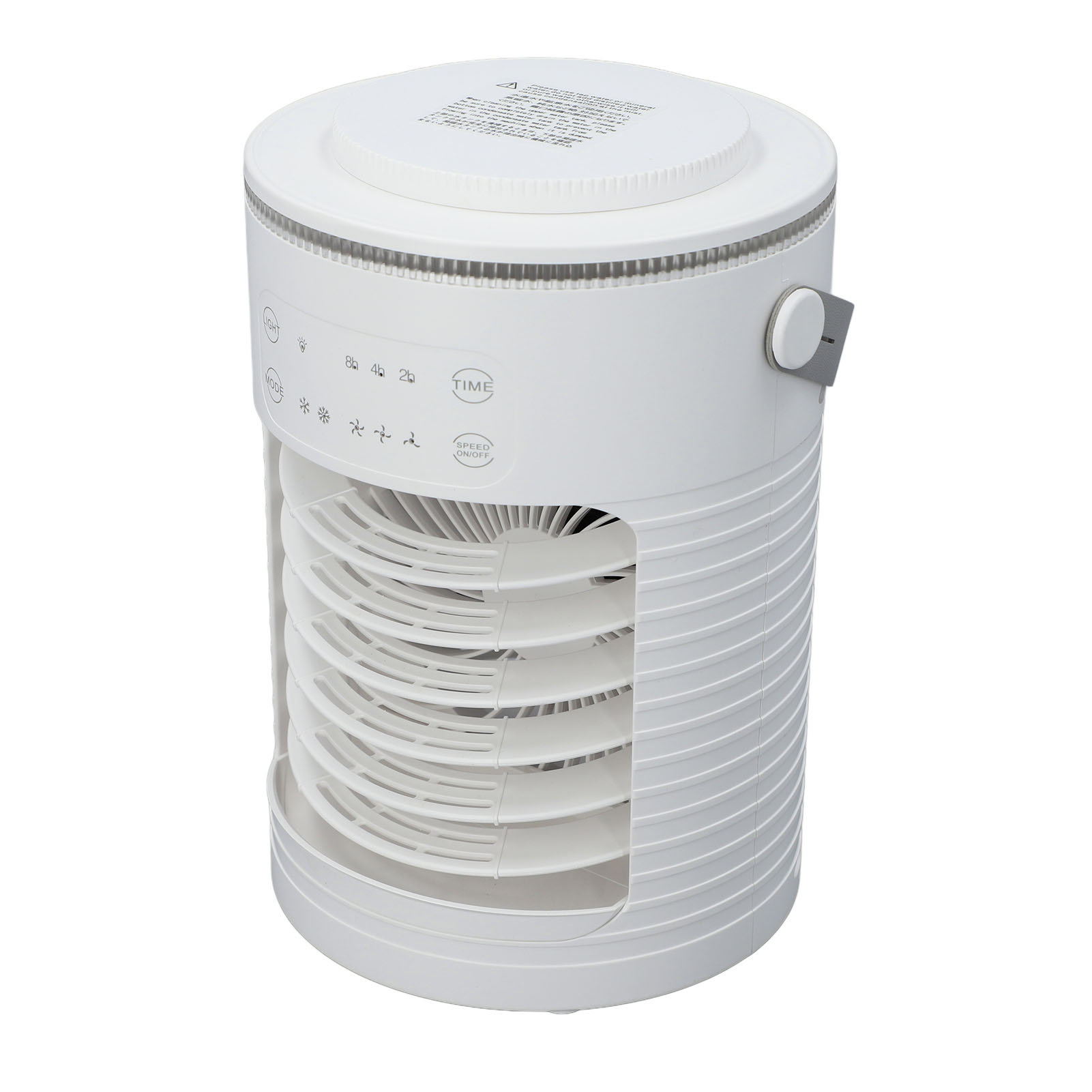 Tragbarer Ventilator Mit 7-farbiger Led-beleuchtung, 3 Geschwindigkeitsstufen, 3 Nebelstufen Und Timer, Ideal Für Schlafzimmer, Büro Und Camping.