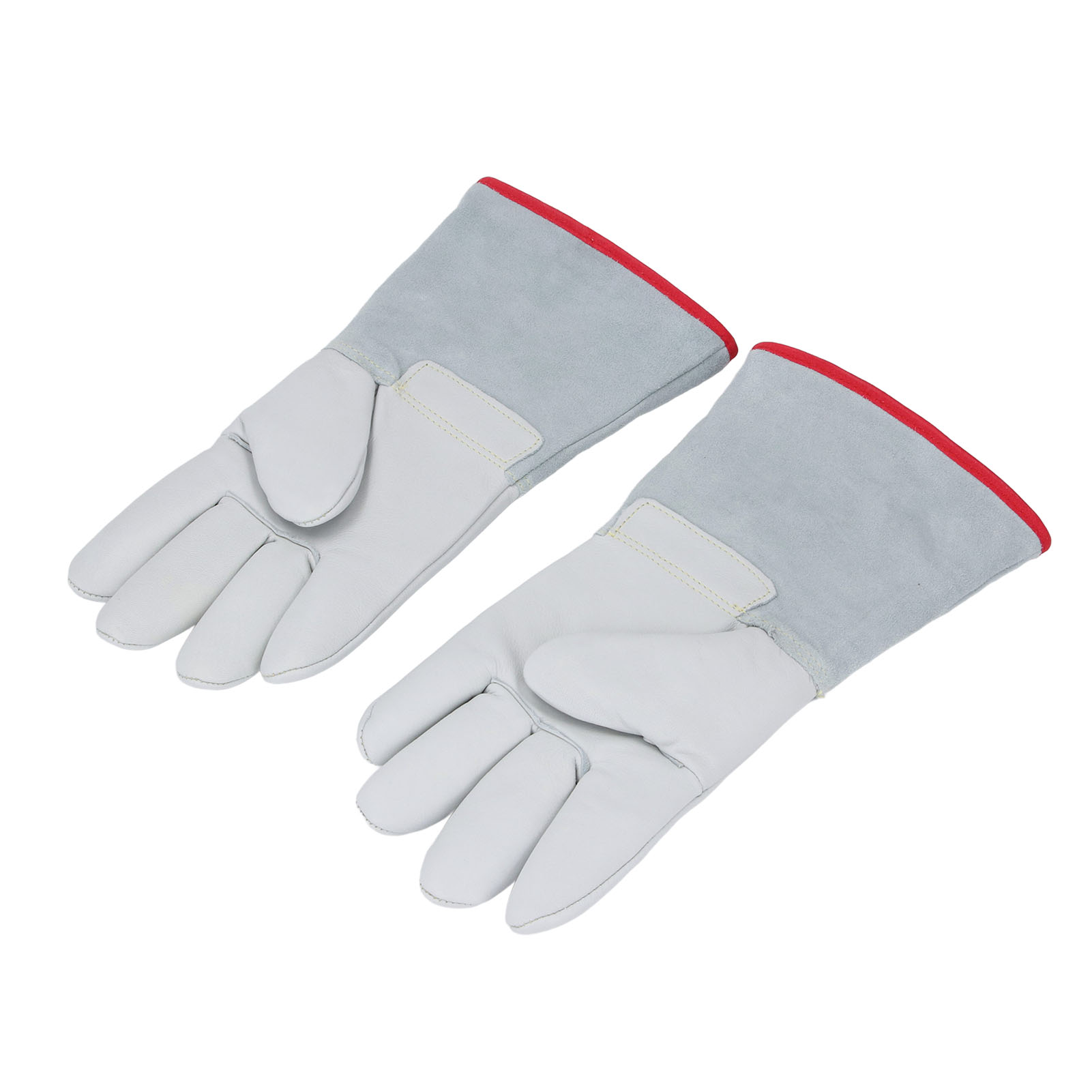 Paar 36 Cm Lange Frostschutzhandschuhe Aus Dickem Rindsleder, Kälteschutzhandschuhe Für Den Umgang Mit Flüssigem Stickstoff Und Trockeneis