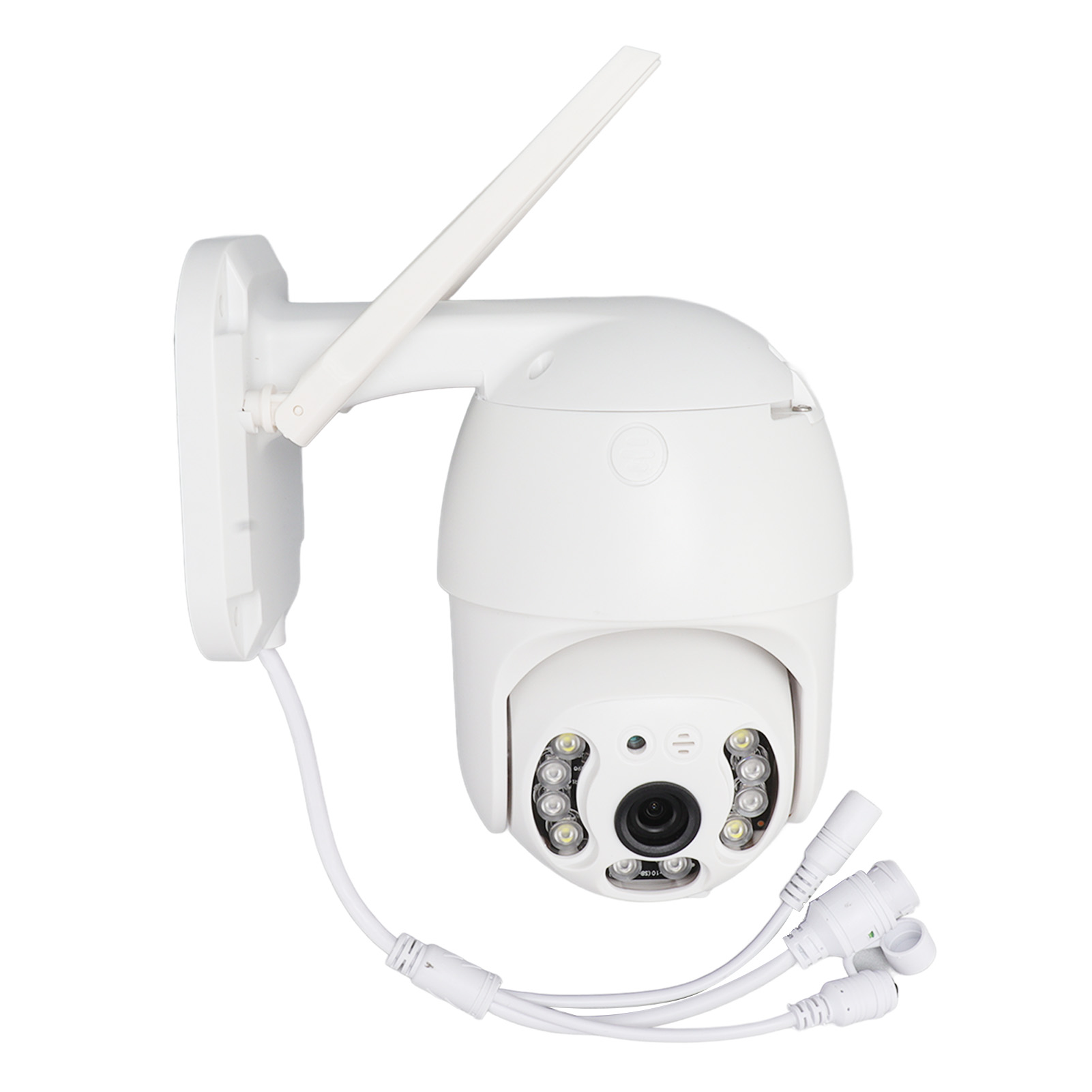 3-megapixel-ip66-funk-webcam Mit Dual-beleuchtung, 360°-drehung, Wandmontage Und Fernüberwachung Im Außenbereich