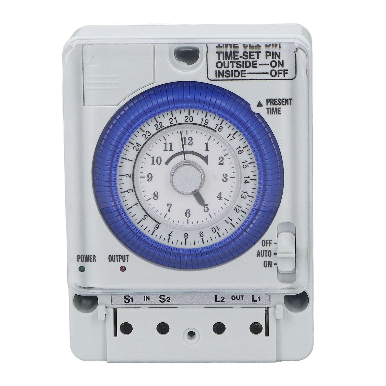Mechanischer Küchentimer Mit Feuerhemmendem Polycarbonatgehäuse, Uhrtyp, 100–240 V Wechselstrom