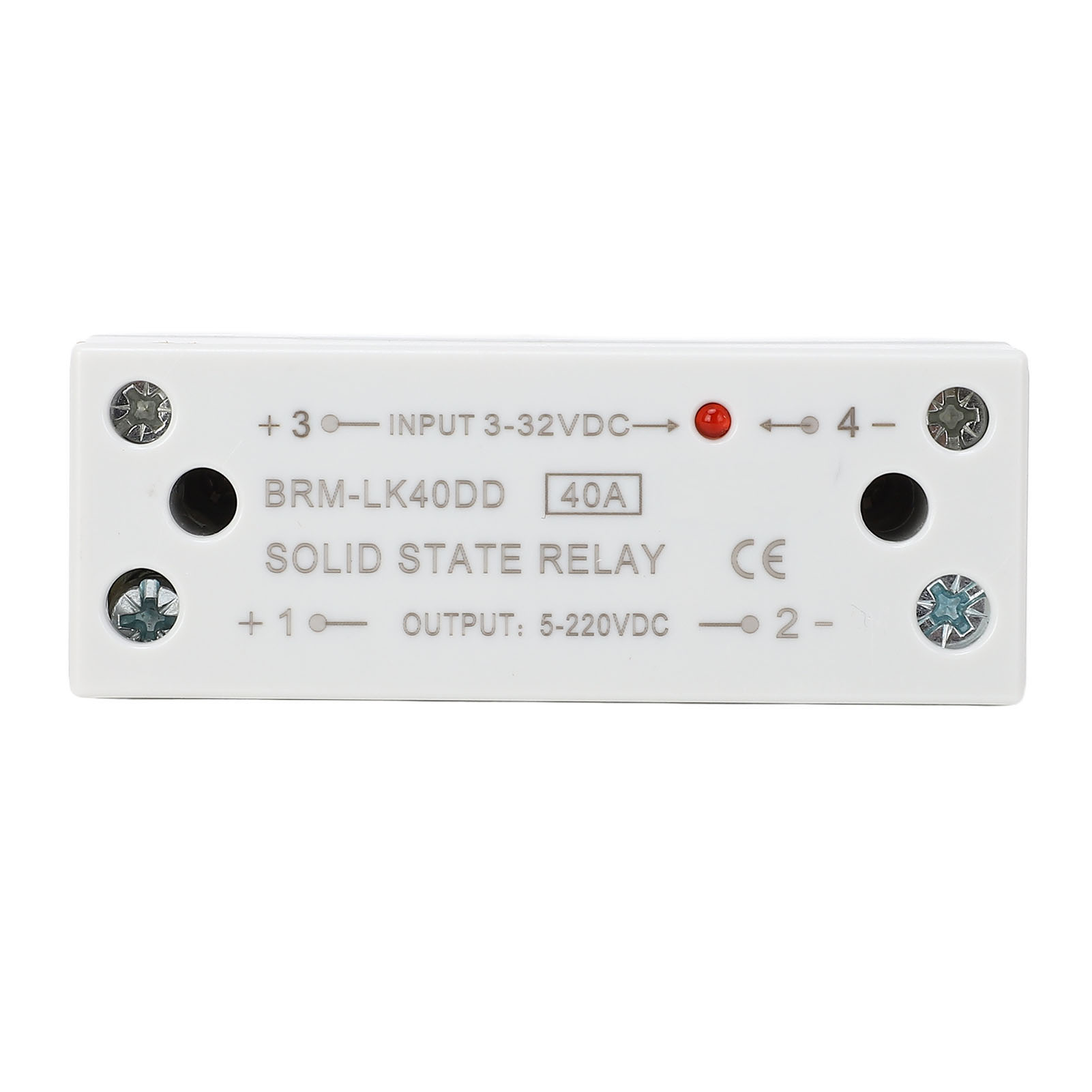 Einphasiges Halbleiterrelais, 40 A Dc/dc, Eingang 3–32 V Dc, Ausgang 5–220 V Dc