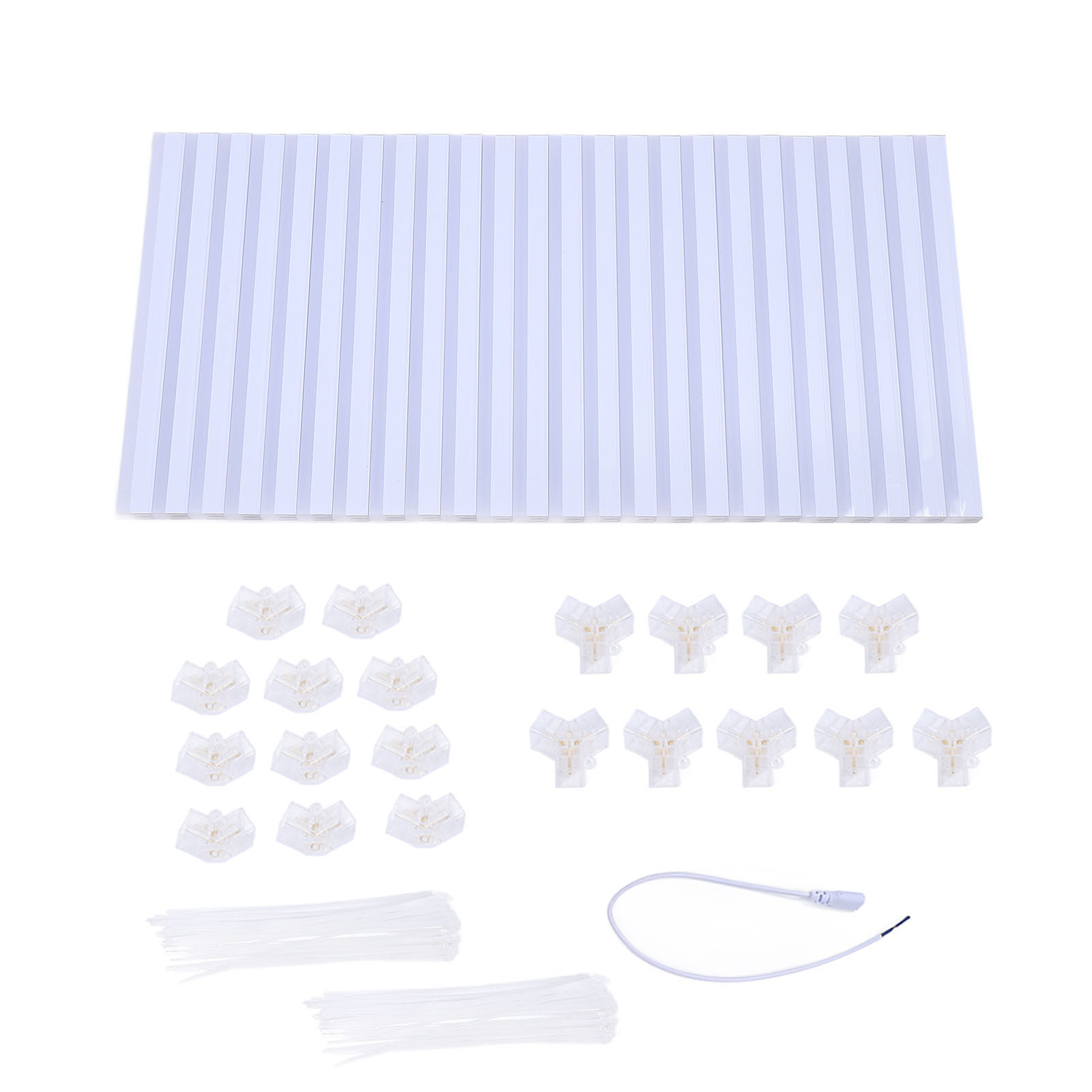 Hexagonales Led-streifen-set 17280 Lm 6500 K Für Die Decke, Ideal Für Garage, Keller, Fitnessstudio, Konferenzraum, Auto Und Schönheitssalon.