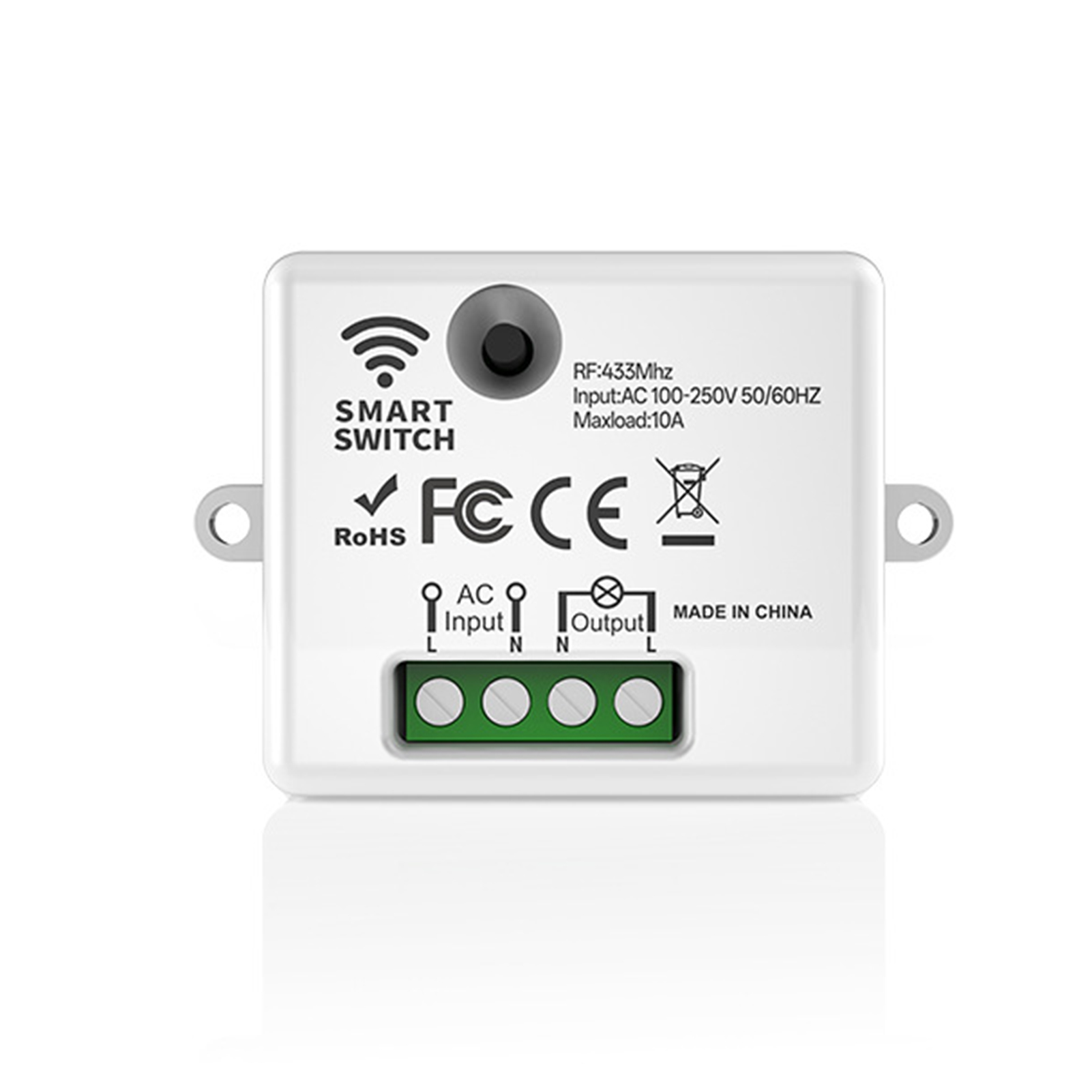 Drahtloses Schalterset, Keine Verkabelung Erforderlich, Ferngesteuertes Wandschalterset Für Lampen, Deckenleuchten, Ventilatoren, Dreifachschalter Und Satz Mit 3 433-mhz-leistungsschaltern