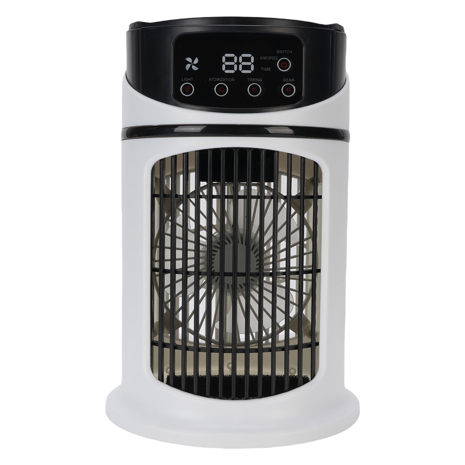 Tragbarer 4-in-1-ventilator Und Klimagerät, 6 Geschwindigkeitsstufen, Großer 300-ml-wassertank, Luftbefeuchter Und Luftkühler Für Zuhause
