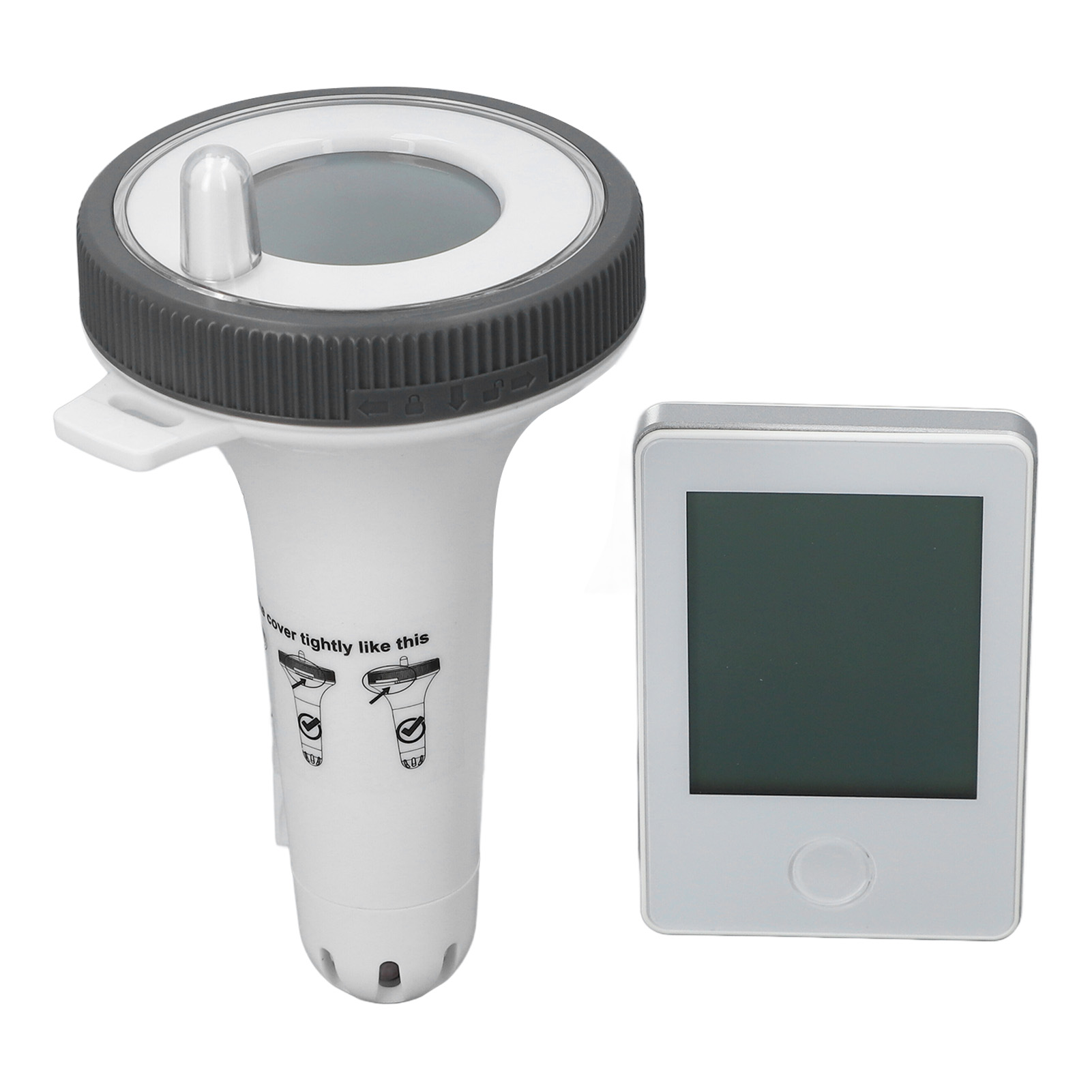 Kabelloses Solar-poolthermometer, Hochpräzise, Wasserdicht (ipx8), Lcd-anzeige, Schwimmender Digitaler Temperaturfühler
