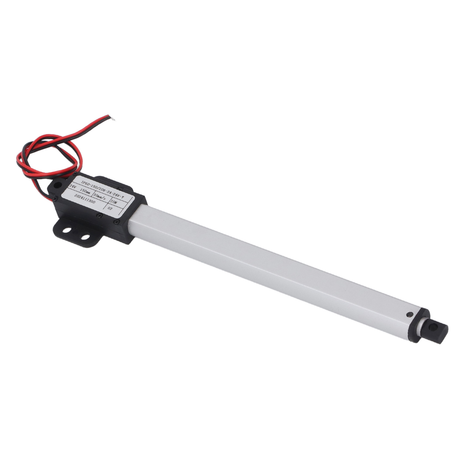 Elektrischer Linearantrieb (24 V Dc), 150 Mm Hub, 20 N Schubkraft, 30 Mm/s Verfahrgeschwindigkeit, Automatischer Teleskopantrieb