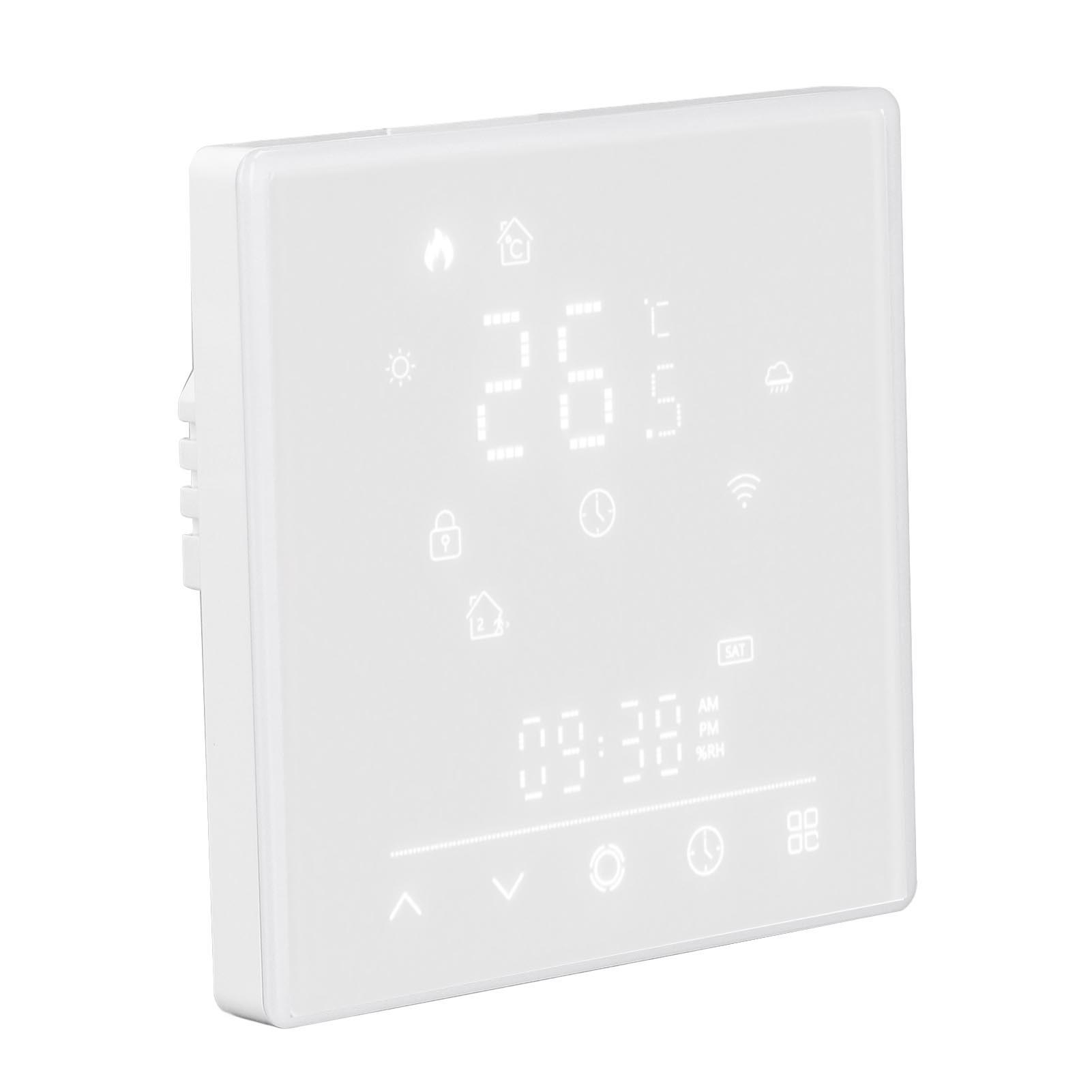 Intelligenter Thermostat Für Elektrische Heizungen, Temperaturregler, 16 A, 95–240 V Ac, Weiß
