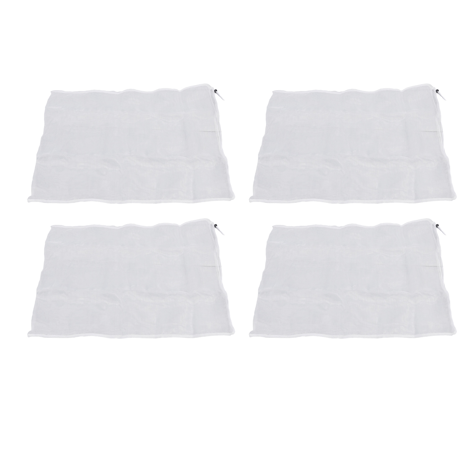 Set Mit 4 Schutznetzen Mit Kordelzug, Vogelschutzgitter Für Den Garten, 1,8 X 1,8 M