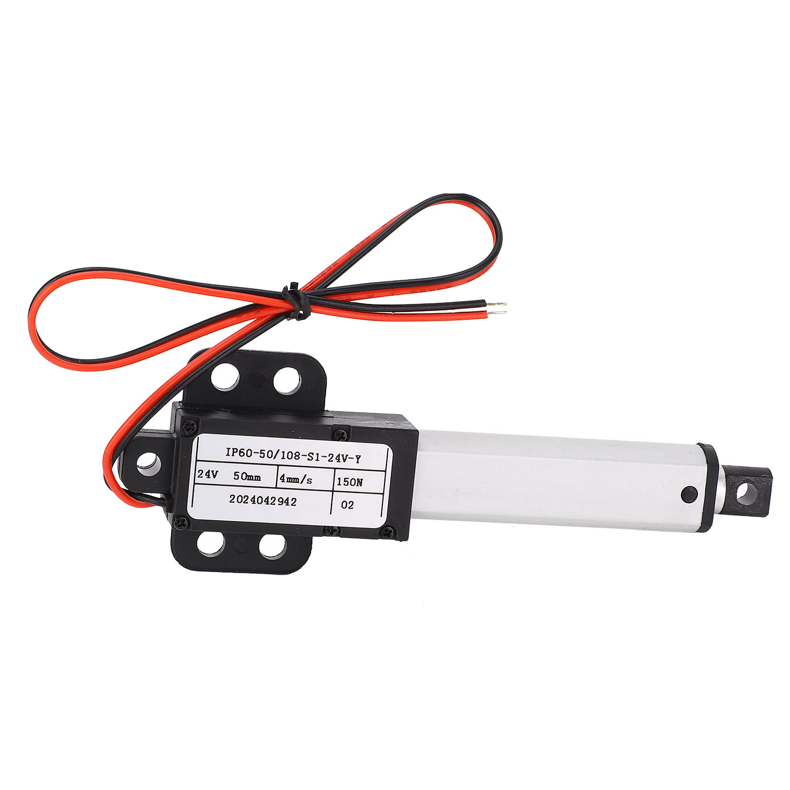 Mini-elektro-linearantrieb 3 W, 50 Mm Hub, 150 N Schubkraft, 4 Mm/s Geschwindigkeit, Mit Endschalter, 24 V Dc Stromversorgung.