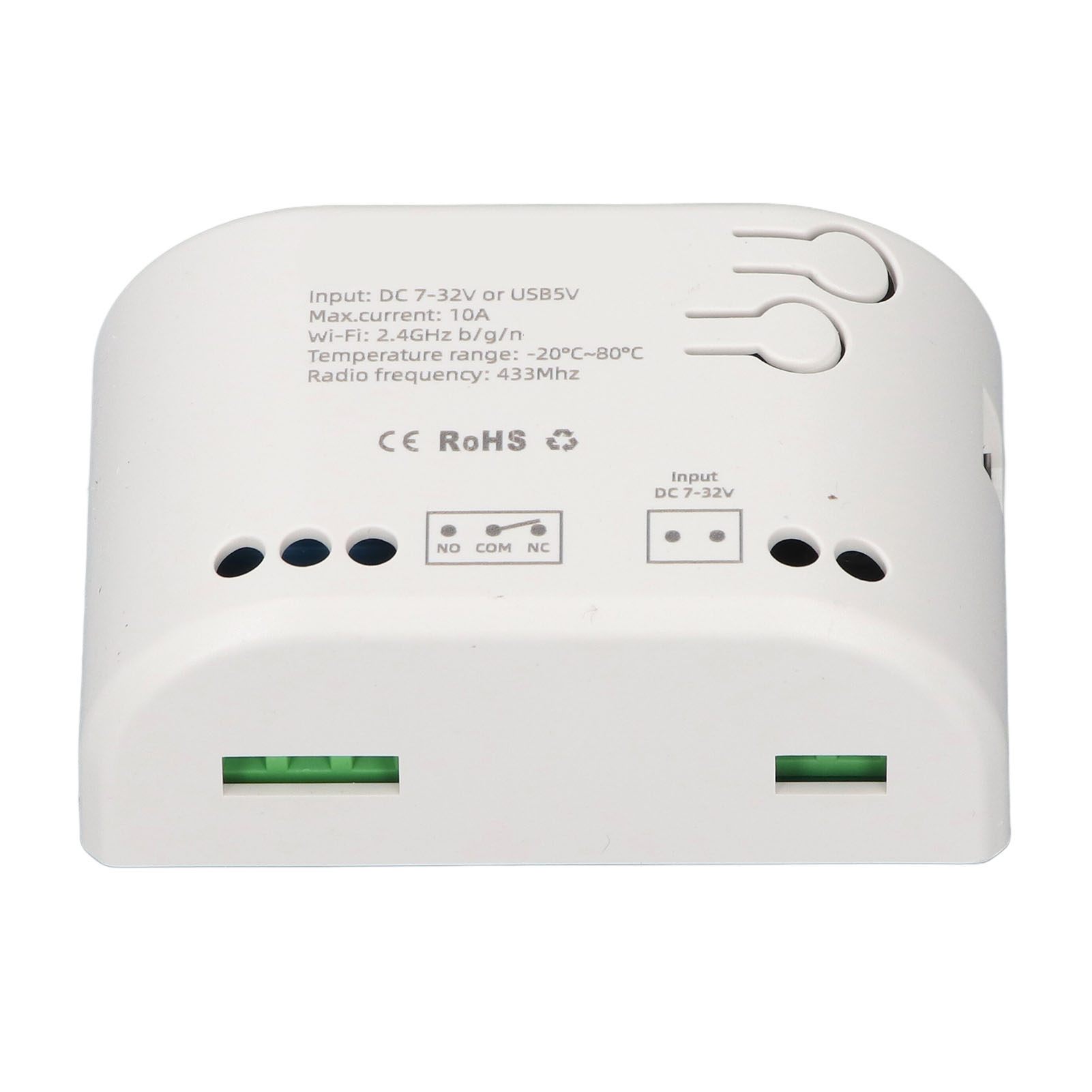 2200-w-wlan-relais Mit Bluetooth-kompatibilität, Mobiler App Und Fernbedienung. Intelligenter Wlan-schalter Für Lampen, Ventilatoren Und Garagentore (7–32 V).
