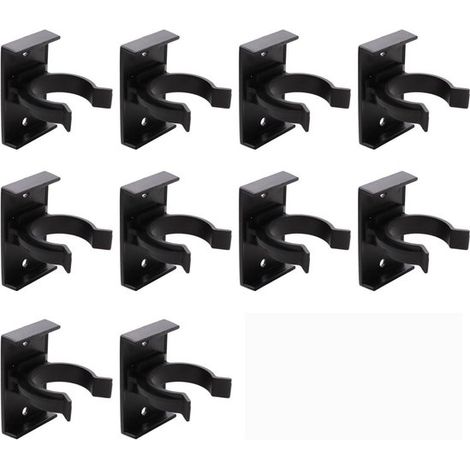 Longziming – 10er-pack Küchenschrankbeinclips – Verstellbare Befestigungsclips – Montagezubehör Für Möbel, Sofas, Tische, Betten Und Tv-ständer – Robuster Kunststoff – Schwarz