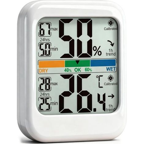 Ynkkvre - Hygrometer - Feuchtigkeitsmesser - Innenthermometer - Digitale Wetterstation - Innenbereich