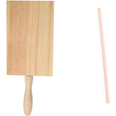 Longziming – Nudelbrett Aus Holz Mit Griff – Robustes Werkzeug Für Frische Pasta – 21,5 × 8,5 × 1,7 Cm – Wiederverwendbar Und Leicht Zu Reinigen – 1 Stück