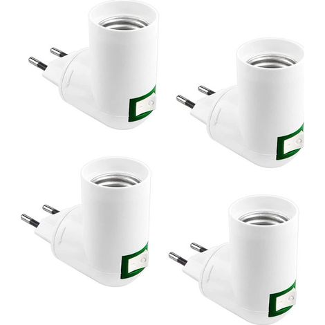 E27-fassung Mit Schalter – E27-fassung Mit Funkschalter Für Wandleuchten, Led-lampenfassung Für Schlafzimmer- Und Küchenbeleuchtung – 4er-pack