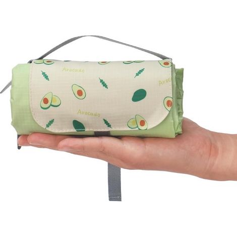 Longziming Picknickdecke – 150 X 210 Cm – Wasserdicht – Ultraleicht Und Kompakt – Ideal Für Camping, Strand Und Wandern – Design „grüne Wiese