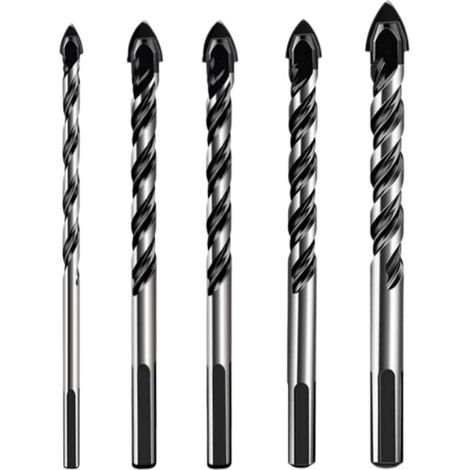 Longziming – Glas- Und Fliesenbohrer-set – Professionelles Bohrer-set – Verschiedene Größen – Hartmetall – Für Glas, Keramik Und Stein – Wasserkühlung Erforderlich – 5-teilig
