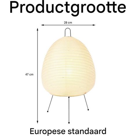 Ynkkvre – Japanische Reispapierlampe – Led-tischleuchte – Reispapierlaterne – Für Warmes, Stimmungsvolles Licht – 1 Stück – Für Boden Oder Tisch Geeignet, Mid-century-stil