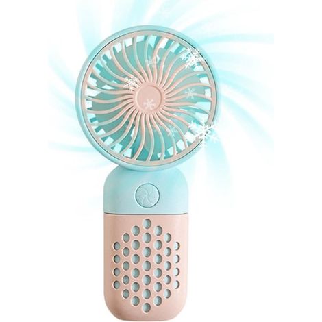 Longziming – Tragbarer Handventilator – Mini-ventilator – Persönlicher Kühler – Drei Geschwindigkeitsstufen – Abs Und Silikon – Ergonomisches Und Leichtes Design – Ideal Für Reisen Und Camping