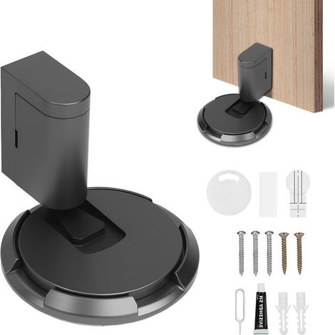 Longziming – Magnetischer Türstopper – Push-pull-system – Mechanisches, Windfestes Schloss – Korrosions- Und Rostbeständig – Für Den Innen- Und Außenbereich Auf Verschiedenen Oberflächen