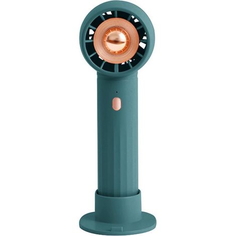 Longziming – Tragbarer Ventilator – Mini-ventilator – 3 Geschwindigkeitsstufen – Leiser Betrieb – Kunststoff – Kompakt Und Wiederaufladbar – 1 Stück – Grün