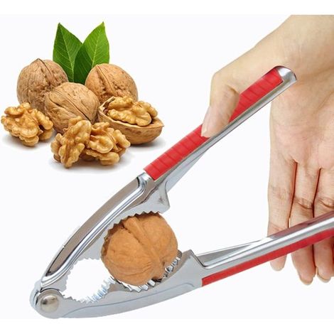 Nussknacker Mit Rutschfestem Silikongriff - Manueller Nussknacker - Geeignet Zum Knacken Aller Arten Von Nüssen, Wie Walnüsse, Mandeln, Haselnüsse Und Krustentiere