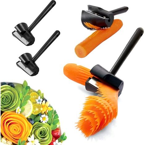 Longziming – 2-in-1 Spiralschneider – Gemüse- Und Julienneschneider – Küchenhelfer – Manuelle Bedienung – Scharfe Edelstahlklingen – Kunststoff – Gesundes Und Kreatives Kochen