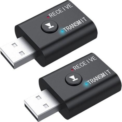 Longziming 2-in-1 Bluetooth 5.0 Sender Und Empfänger – Unabhängiger Audioadapter Für Fernseher, Pc, Projektor, Mobiltelefon, Tablet Und Heim-audiosystem