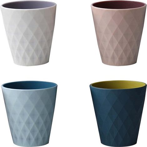 Zahnbürstenbecher – Nordisches Design – Badezimmeraccessoires Aus Pp+tpr – Faltbarer Und Rutschfester Becher – Geeignet Für Erwachsene, Jugendliche Und Kinder – 4er-set Reisebecher