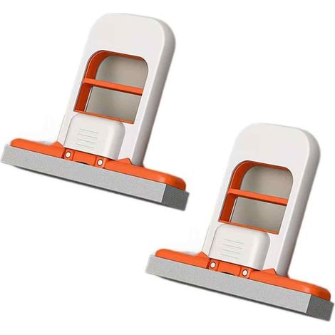 Longziming – Set Mit 2 Mini-klappbesen – 15 X 13 Cm, Mit Schiebe- Und Schwenksystem, Kompakt Und Praktisch Für Küche Und Bad