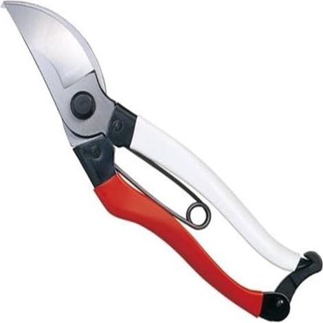 Kreuzklingen-gartenschere – Edelstahl – Rot-weißer Griff – 18 Cm – 1 Stück