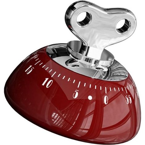 Küchentimer – Magnetischer Timer – Mechanischer Timer – Vintage-stil – Küchenzubehör – Batterieloser Betrieb – 60-minuten-drehknopf – Edelstahl – Starker Magnet