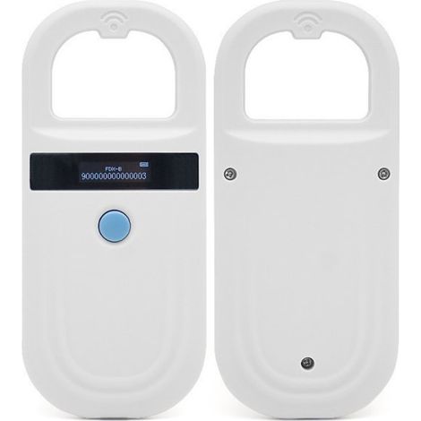 Longziming – Mikrochip-lesegerät – Kompaktes Mikrochip-lesegerät – Kabelloses Rfid-lesegerät Für Haustiere – Tragbarer Ohrmarkenscanner – Lcd-bildschirm – Usb-datenübertragung – Für Katzen Und Hunde
