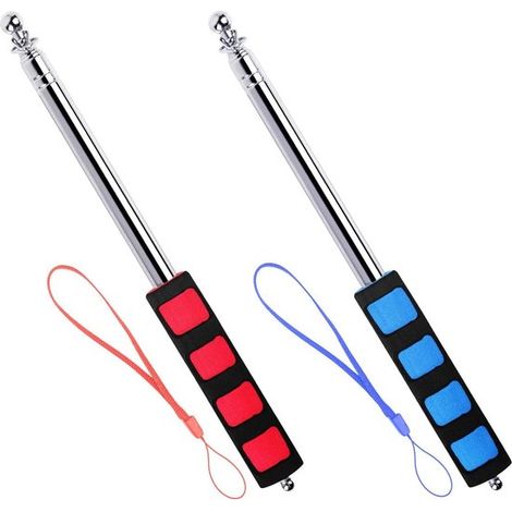 Fahnenmast – Fahnenhalter – Fahnenzeiger – Reiseführer – Teleskopdesign 28–160 Cm – Edelstahl Mit Doppelter Verriegelung – Ergonomischer Schaumstoffgriff – L