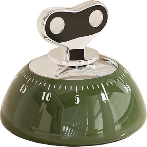 Küchenwecker – Analoger Küchenwecker – Mechanischer Küchenwecker – Küchenwecker – Timer – Apple – Edelstahl