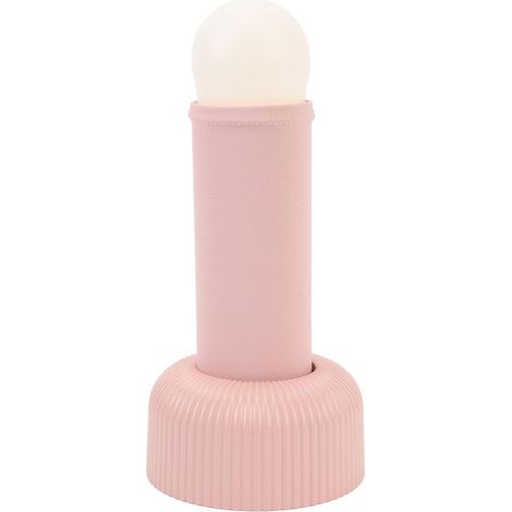 Longziming – Kabelgebundenes Nachtlicht – Led-tischlampe – Warmes Licht – Usb-aufladbar – Abs-material – Kreatives Design Und Stimmungsvolle Beleuchtung – 1 Stück – Rosa