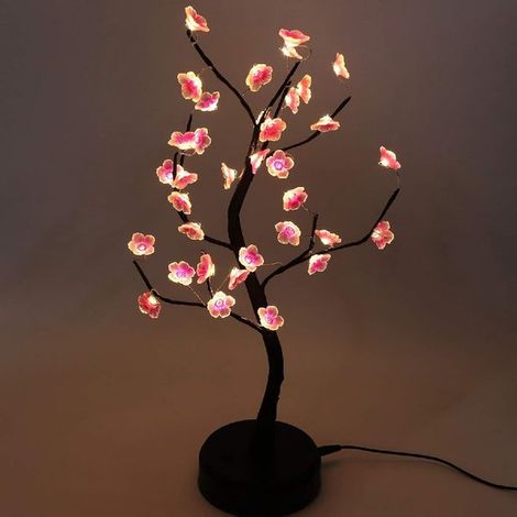Longziming Bonsai-lampe – Flexible Led-tischleuchte Mit Warmgelbem Licht – Usb- Oder Batteriebetrieb – Dekoration Für Schlafzimmer, Wohnzimmer Und Büro