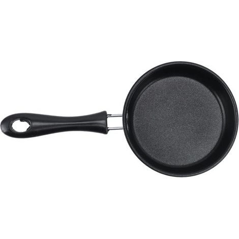 12 Cm Edelstahl-omelettpfanne Für Induktion - Runde Frühstückspfanne Mit Langem Griff - Rosa.